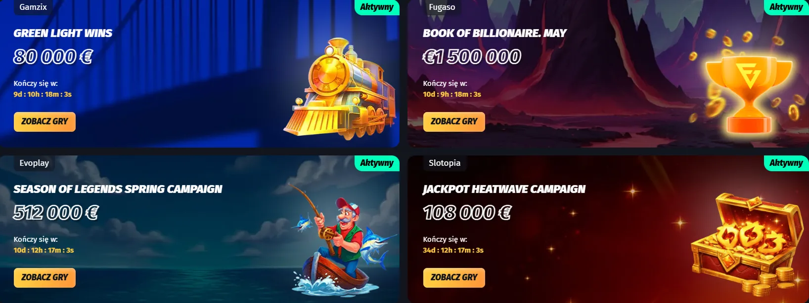 Oferta powitalna WinShark — premia 240% rozłożona na trzy depozyty Oferta powitalna WinShark — premia 240% rozłożona na trzy depozyty